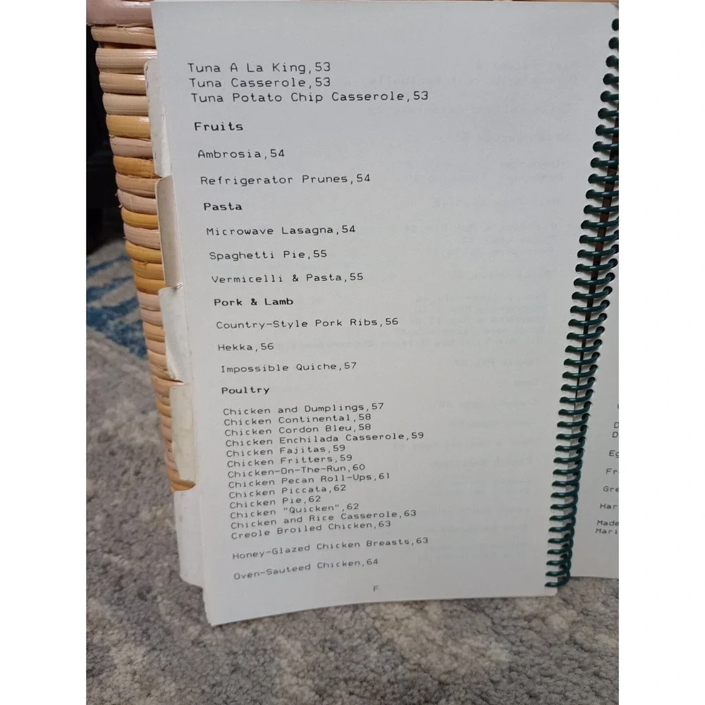 Vtg Spiral Cookbook Grand Olde‎ Players Omaha, Nebraska Community Theater 1980s
